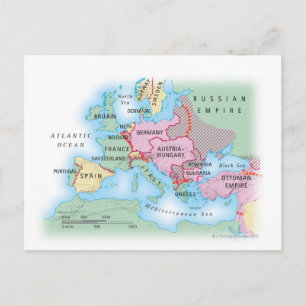 Illustratieve kaart van Europa