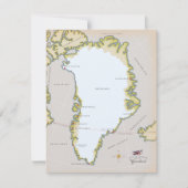 Illustratieve kaart van Groenland (Voorkant)