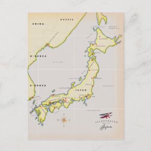 Illustratieve kaart van Japan