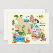 Illustratieve kaart van Marrakech (Voorkant / Achterkant)