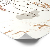 Illustratieve kunst van de vrouw met Motivatie cit Poster (Hoek)