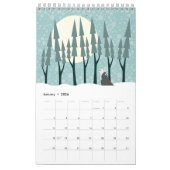 Illustratieve kunstkalender 2026 kalender (Jan 2026)