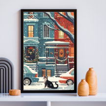 Illustratieve retro van de stad New York
