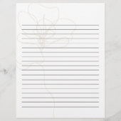 Illustratieve Roos naam ontvangstkaart (Achterkant)