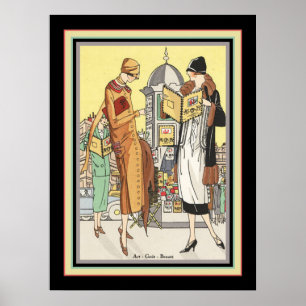 Illustration 1922 de mode d'art déco