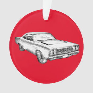 Illustration 1968 de voiture de muscle de