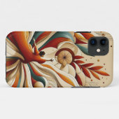 Illustration Abstraite iPhone 11 Coque (Dos (Horizontal))