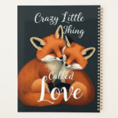 Illustration adorable Fox Love Couple (Dos)