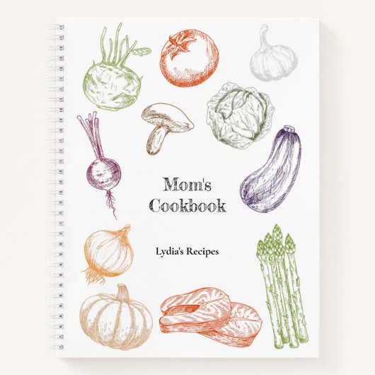 Illustration alimentaire Livre de recettes personn (Devant)