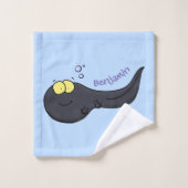 Illustration amusante de dessin animé en têtard (Gant de toilette)