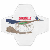 Illustration amusante de la caricature d'oiseau du (Plat)