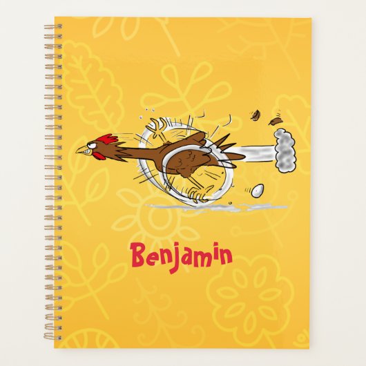 Illustration amusante de poulet cool (Devant)