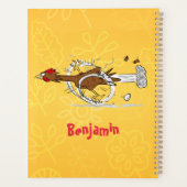 Illustration amusante de poulet cool (Dos)