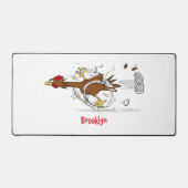 Illustration amusante de poulet cool (Recto)