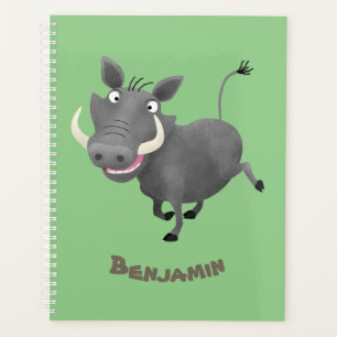 Illustration amusante d'un cochon de phacochère af