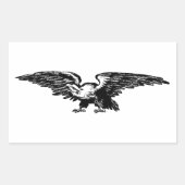 Illustration ancienne école Stickers Aigle chauve (Devant)