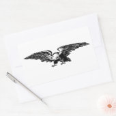 Illustration ancienne école Stickers Aigle chauve (Enveloppe)