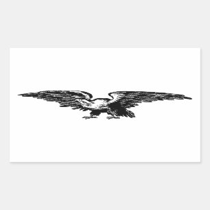 Illustration ancienne école Stickers Aigle chauve