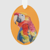 Illustration aquarelle de perroquet coloré (devant)