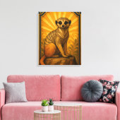 Illustration Art Déco Meerkat (Insitu(Salon))