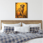 Illustration Art Déco Meerkat (Insitu(Chambre))