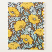 Illustration Art Nouveau Poppy Fleur Jaune (Dos)
