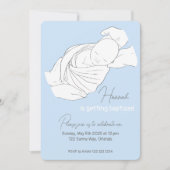 Illustration Baptême Christening Invitation (Devant)