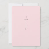 Illustration Baptême Christening Invitation (Dos)