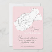 Illustration Baptême Christening Invitation (Devant)