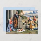 Illustration biblique Carte de Noël (Devant / Derrière)