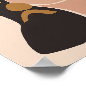 Illustration Boho Woman, Poster des tons terre (Coin)