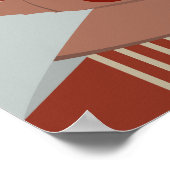 Illustration Boho Woman, Poster des tons terre (Coin)