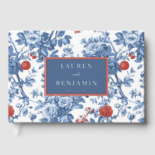 Illustration botanique florale bleue élégante