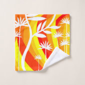 Illustration botanique orange et blanc (Gant de toilette)