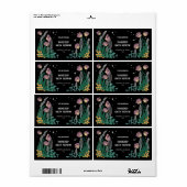 Illustration botanique personnalisée Étiquettes de (Feuille entière)