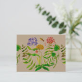 Illustration botanique sur carte postale (Debout devant)