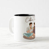 Illustration Brown Couple Mug (Devant gauche)