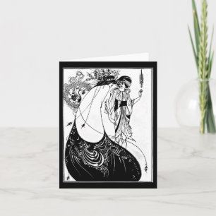 Illustration carte pour notes-Vintage-Aubrey Beard