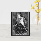 Illustration carte pour notes-Vintage-Aubrey Beard (Fleur jaune)