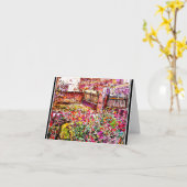 Illustration carte pour notes-Vintage-Beatrix Pott (Fleur jaune)