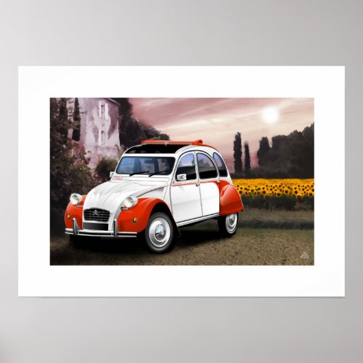 Illustration Citroen 2CV Dolly Poster (Devant)