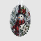 Illustration classique de bonhomme de neige de vac (devant)