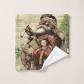 Illustration classique de l'arbre du Père Noël joy (Gant de toilette)