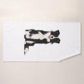 Illustration Collie Bordure ! (Serviette de bain)