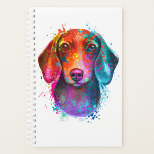 Illustration colorée de l'art Dachshund Dog