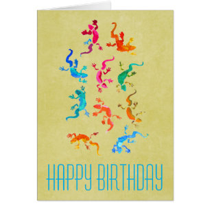 Illustration colorée mignonne de lézard de gecko