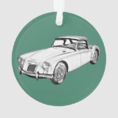 Illustration convertible de voiture de sport de MG (dos)