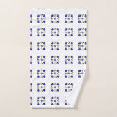 Illustration couleur Formes élégantes, Gris et Ble (Serviette à main)