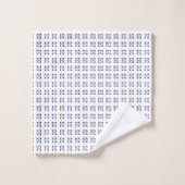 Illustration couleur Formes élégantes, Gris et Ble (Gant de toilette)