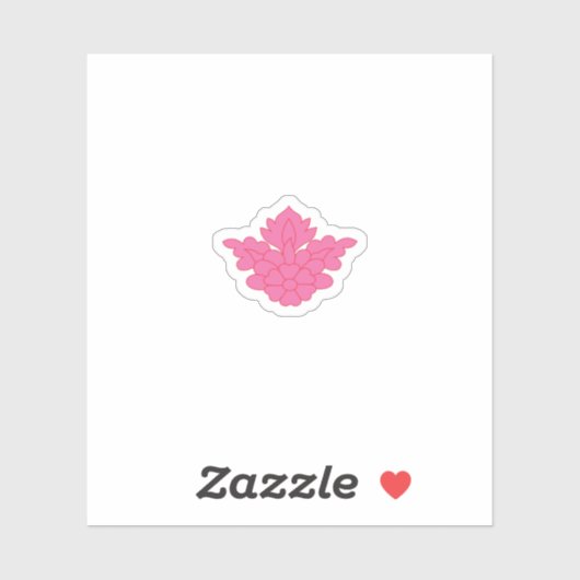 illustration couleur rose Autocollant Vinyl Coupé  (Feuille)